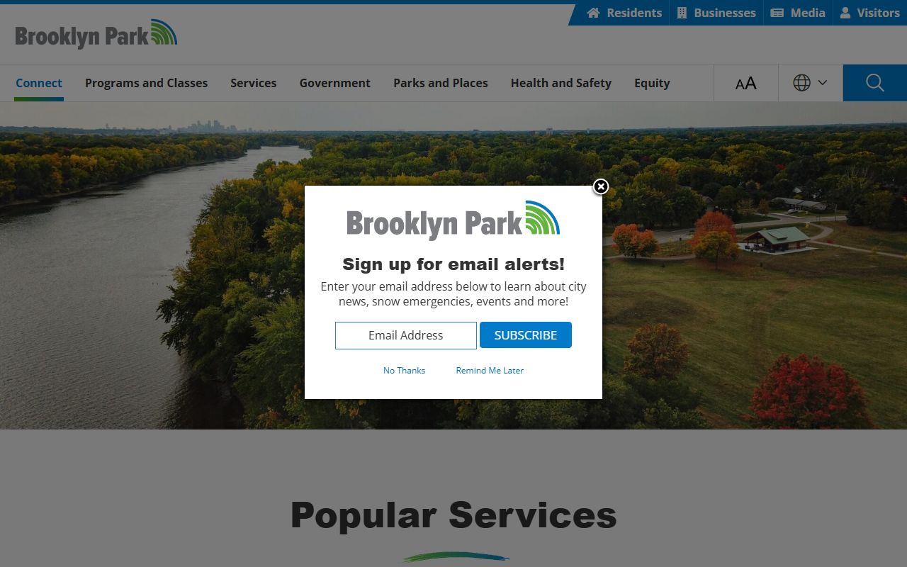 Brooklyn Park White Pages official city website