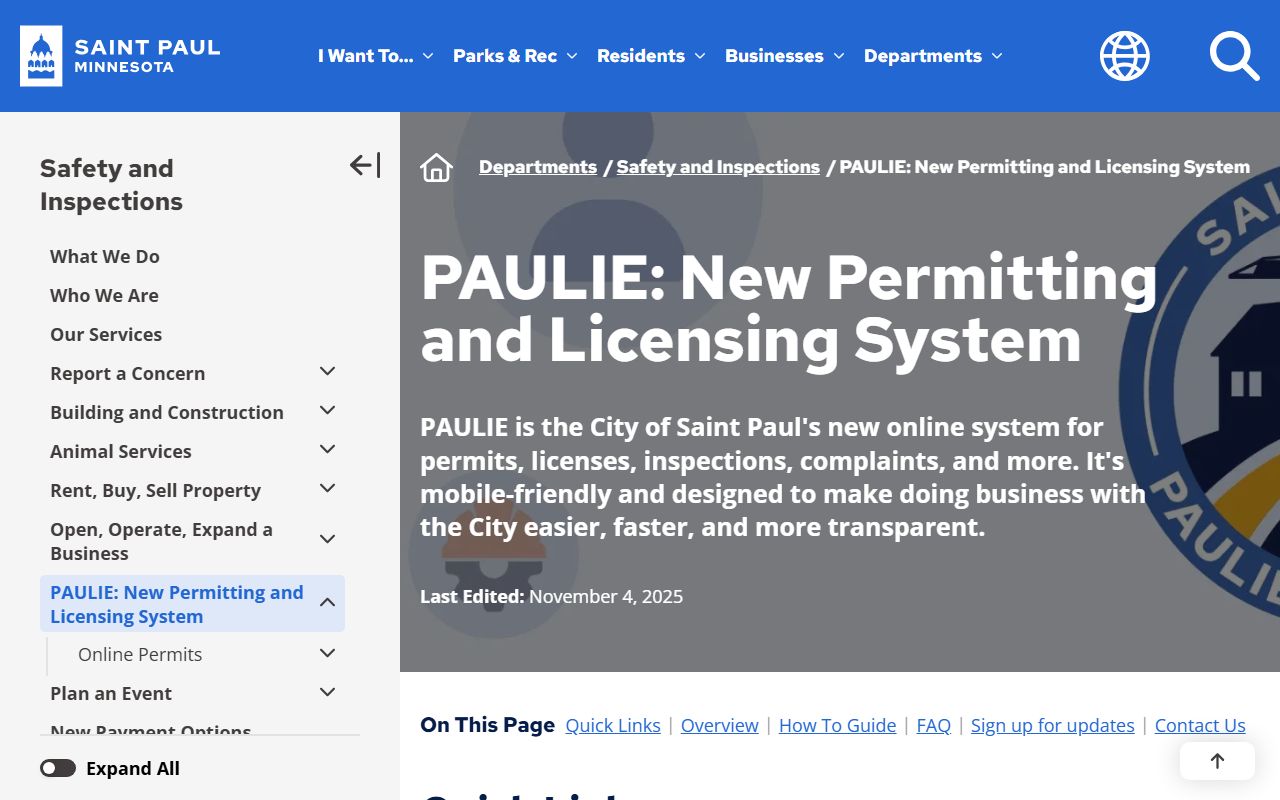 St. Paul White Pages property search tool