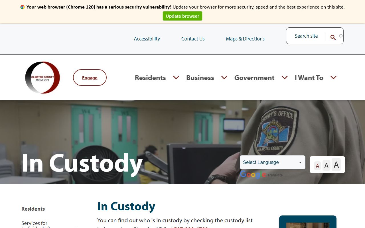 Rochester White Pages Olmsted County jail roster